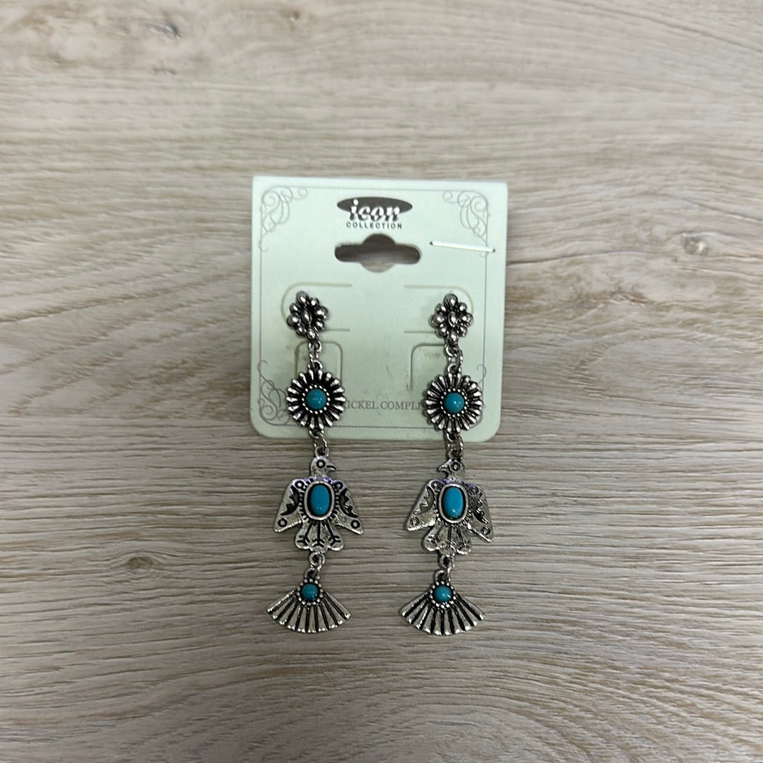 Thunderbird earrings