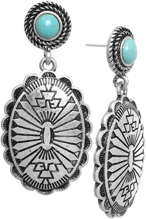 CONCHO EARRINGS