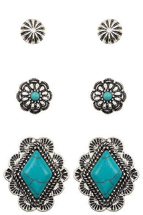 DIAMOND CONCHO SET