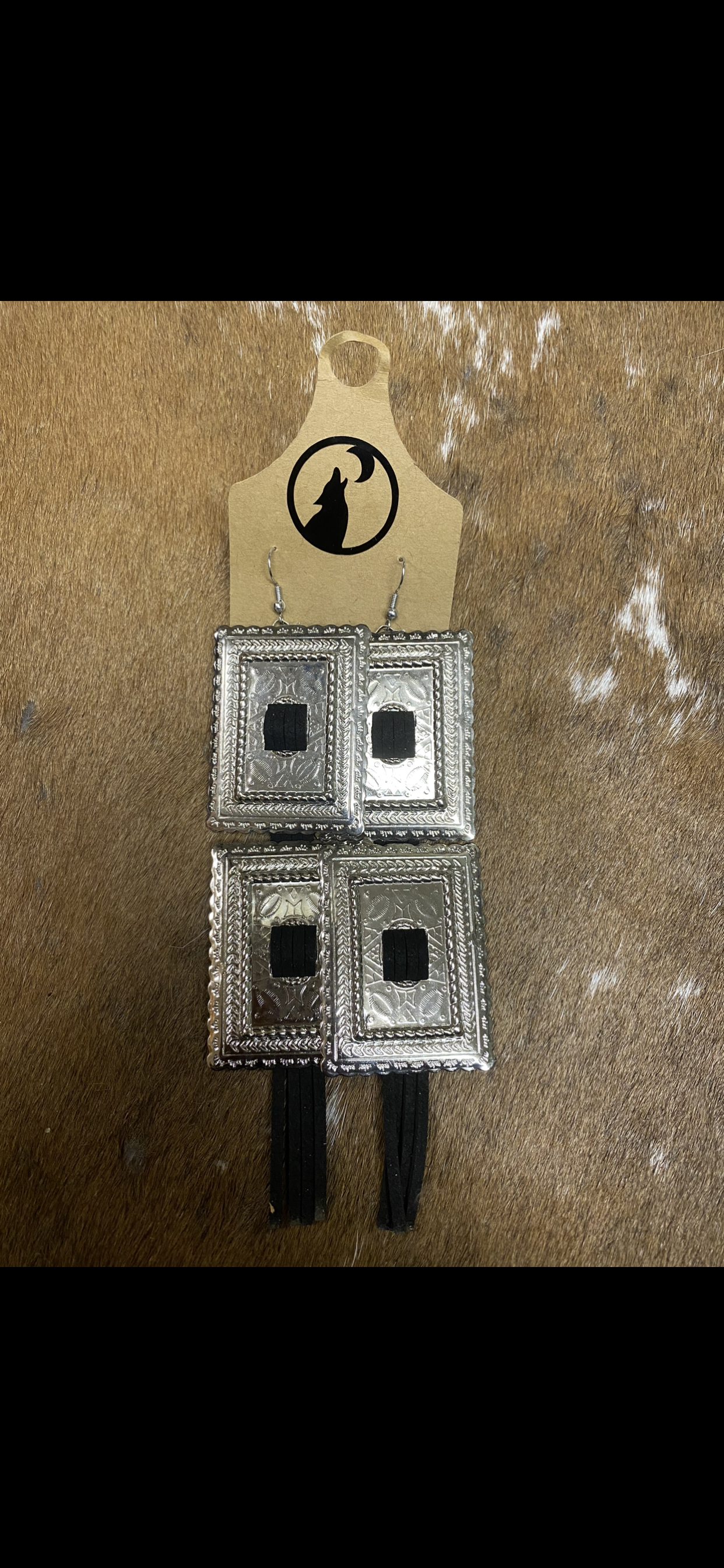 Double Concho Earrings