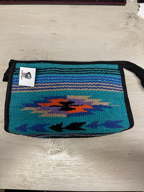 TURQUOISE MAKEUP BAG