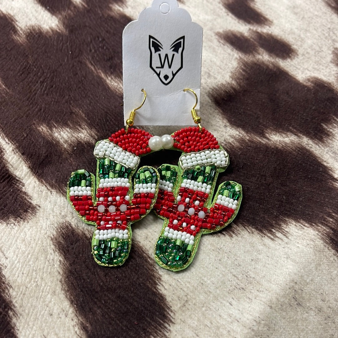 Santa earrings