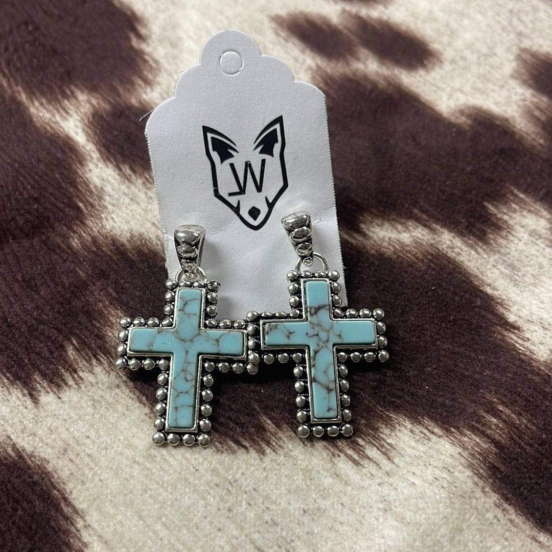 Cross earrings